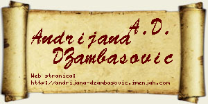 Andrijana DŽambasović vizit kartica